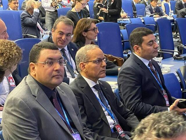 وفد مصر المشارك في مؤتمر فيينا
