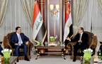 الرئيس المصري عبد الفتاح السيسي ومحمد شياع السوداني، رئيس وزراء جمهورية العراق