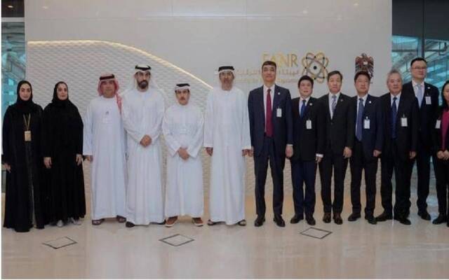 الهيئة الاتحادية للرقابة النووية الإماراتية تستقبل وفداً صينياً رفيع المستوى برئاسة دونج باوتونج نائب وزير البيئة