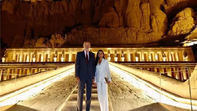 زيارة ملك إسبانيا للأقصر