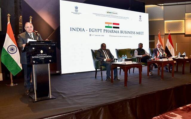 فعاليات المنتدى الهندي المصري للصناعات الدوائية