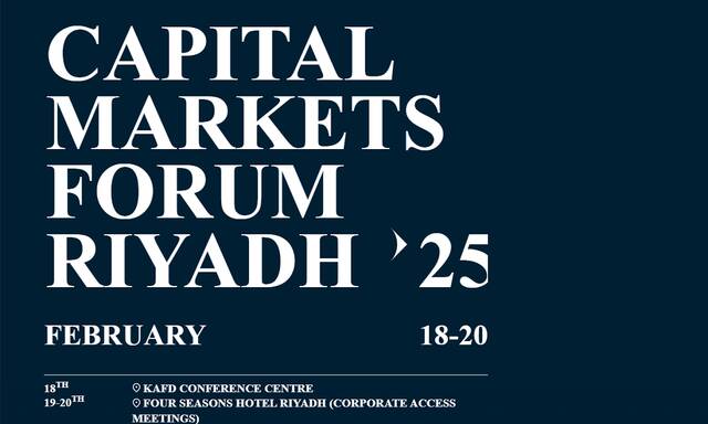Capital Markets Forum Riyadh 2025