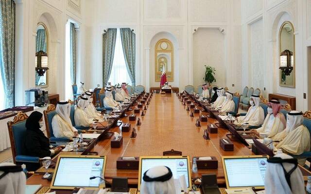 خلال اجتماع مجلس الوزراء القطري