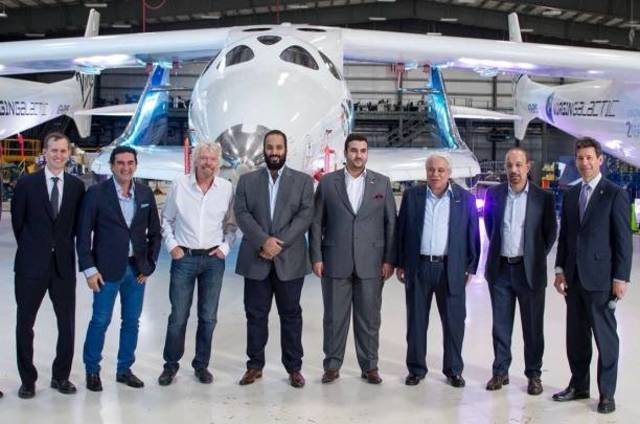 Bin Salman, Virgin Group founder visit Mojave Air and Space Port