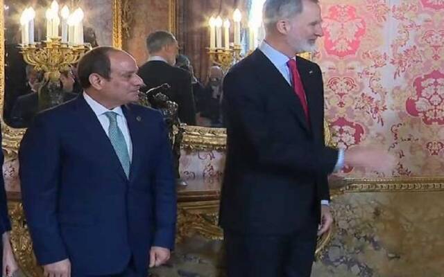 الرئيس المصري عبد الفتاح السيسي وفيليب السادس ملك إسبانيا