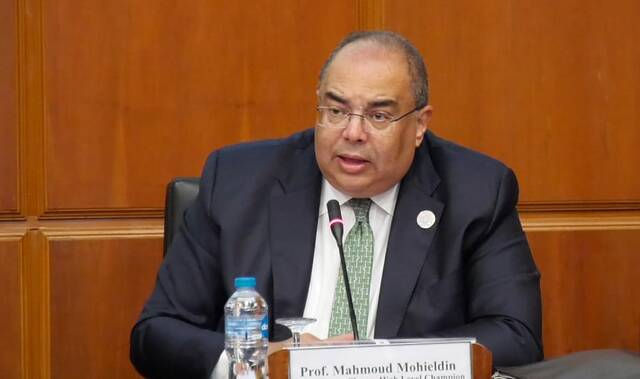 The UN Special Envoy on Financing the 2030 Sustainable Development Agenda, Mahmoud Mohieldin