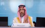 وزير الصناعة والثروة المعدنية بندر الخريّف خلال انتخابه رئيسًا لمؤتمر منظمة الأمم المتحدة للتنمية الصناعية