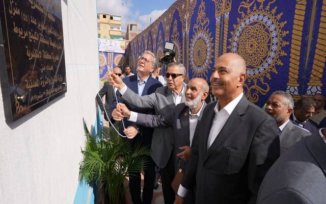وزير البترول والثروة المعدنية المهندس كريم بدوي ومحافظ الإسكندرية الفريق أحمد خالد حسن