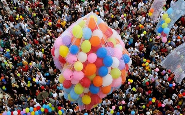 خلال الاحتفالات بعيد الفطر المبارك