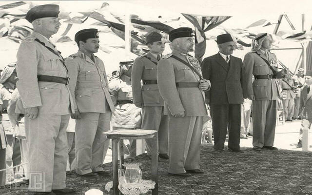 الملك عبد الله في يوم استقلال الأردن 25 مايو عام 1946