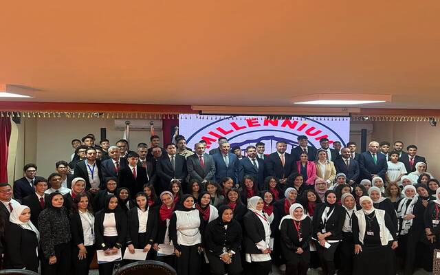 زيارة نائب رئيس البورصة المصرية لمدرسة ميلينيوم الدولية