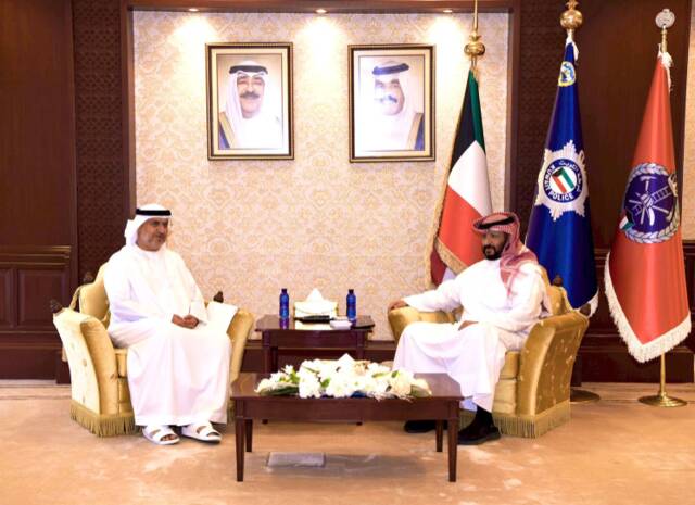 خلال استقبال سفير دولة الإمارات لدي الكويت