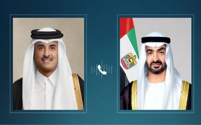 الشيخ محمد بن زايد وأمير قطر