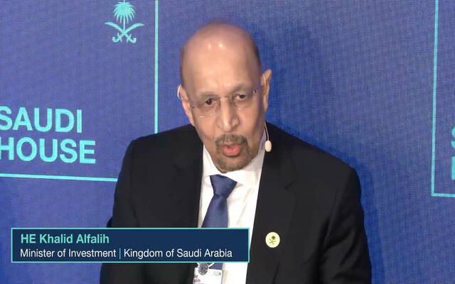 وزير الاستثمار خالد الفالح في جلسة حوارية ضمن جناح Saudi House على هامش منتدى دافوس 2026م
