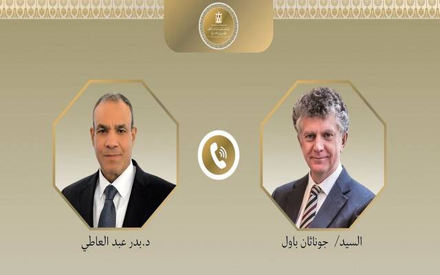 بدر عبد العاطي وزير الخارجية والتعاون الدولي والمصريين بالخارج وجوناثان باول مستشار الأمن القومي البريطاني