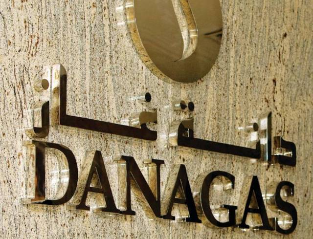 لافتة تحمل شعار شركة دانة غاز