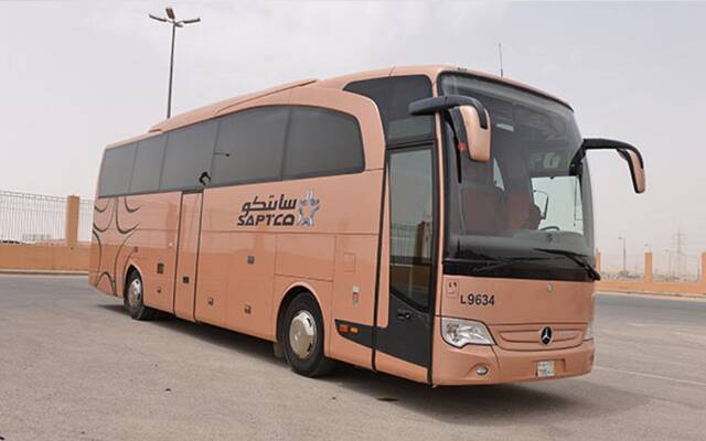 حافلة تابعة للشركة السعودية للنقل الجماعي- (سابتكو)