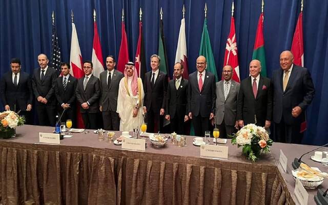 اجتماع وزراء خارجية دول عربية والولايات المتحدة