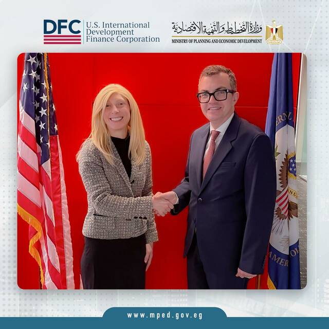 جانب من لقاءات وزير التخطيط والتنمية الاقتصادية المصري في واشنطون