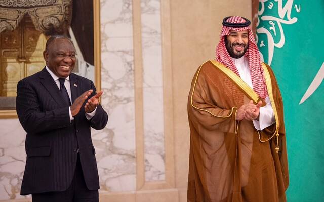 بحضور ولي العهد.. توقيع مذكرة لتعزيز التبادل التجاري بين السعودية وجنوب أفريقيا