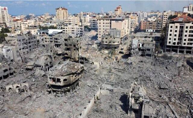 جانب من الدمار في قطاع غزة