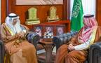 خلال لقاء وزير الاستثمار، خالد الفالح مع أمير منطقة حائل
