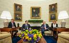 جانب من اجتماع رئيس الولايات المتحدة الأمريكية، جوزيف بايدن، ورئيس وزراء العراق، محمد شياع السوداني، في البيت الأبيض