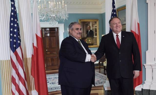 وزير الخارجية البحريني يبحث مع نظيره الأمريكي تعزيز التعاون