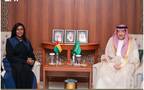نائب وزير الخارجية المهندس وليد بن عبدالكريم الخريجي ووزيرة خارجية جمهورية غينيا بيساو فاتوماتا جاو