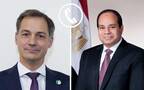 الرئيس المصري عبدالفتاح السيسي ورئيس وزراء بلجيكا