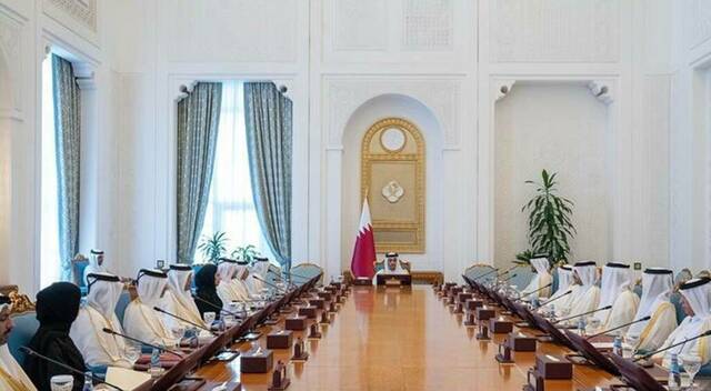 اجتماع سابق لمجلس الوزراء القطري