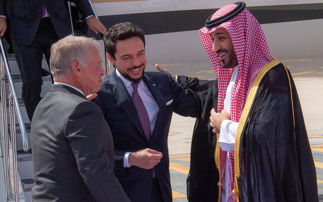 ملك الأردن برفقة ولي العهد في زيارة للملكة العربية السعودية