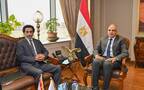 الدكتور هاني سويلم وزير الموارد المائية والري المصري والدكتور مروان الرقاد المدير التنفيذي للشبكة الإسلامية لتنمية وإدارة مصادر المياه