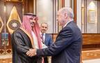 الرئيس التركي يستقبل وزير الدفاع السعودي في القصر الرئاسي بالعاصمة أنقرة