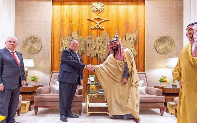 ولي العهد السعودي يبحث مع "بومبيو" تطورات الأوضاع الإقليمية والدولية