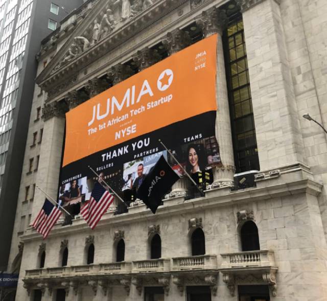 1st African tech startup Jumia goes public on NYSE