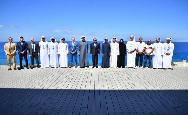 جانب من إعلان مخطط مشروع تطوير مدينة رأس الحكمة