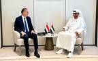 المهندس كريم بدوي وزير البترول والثروة المعدنية و الدكتور سلطان الجابر وزير الصناعة والتكنولوجيا المتقدمة بدولة الإمارات والعضو المنتدب والرئيس التنفيذي لمجموعة "أدنوك"