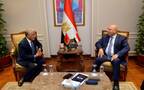 الفريق مهندس كامل الوزير نائب رئيس مجلس الوزراء للتنمية الصناعية في مصر ومحمد ايت وعلي سفير المملكة المغربية بالقاهرة