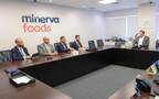 جانب من لقاء وزير الصناعة والثروة المعدنية مع الرئيس التنفيذي لشركة Minerva Foods البرازيلية