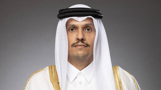 رئيس مجلس الوزراء وزير الخارجية محمد بن عبدالرحمن بن جاسم آل ثاني