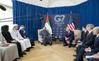 الشيخ محمد بن زايد آل نهيان رئيس الإمارات ودونالد ترامب رئيس الولايات المتحدة الأمريكية