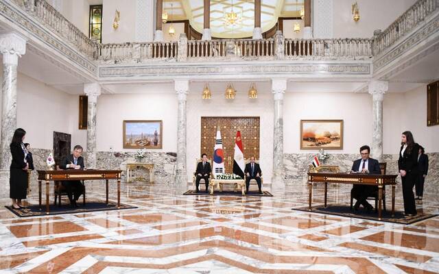 القمة المصرية الكورية