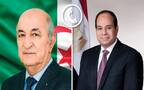 الرئيس المصري عبد الفتاح السيسي وعبد المجيد تبون رئيس الجمهورية الجزائرية