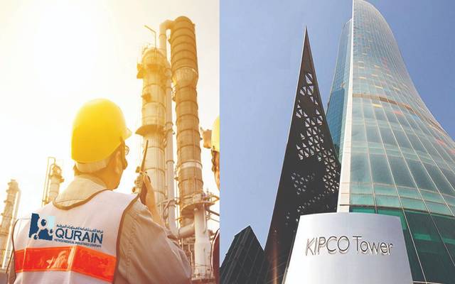 برج كيبكو في الكويت وصورة من موقع شركة القرين لصناعة الكيماويات البترولية