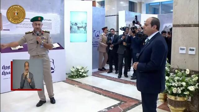 الرئيس السيسي في مدينة مصر للألعاب الأوليمبية