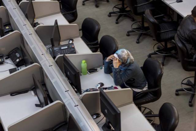 قاعة تداول البورصة المصرية