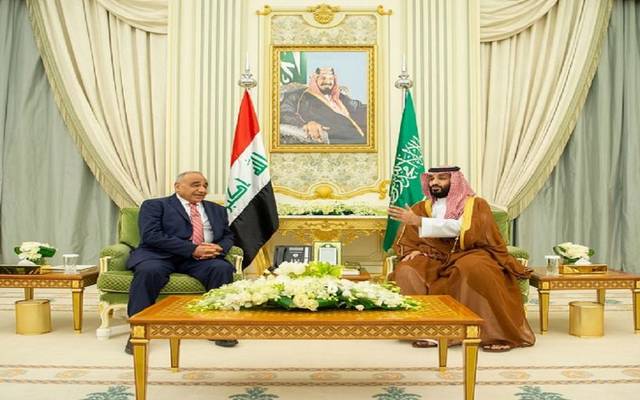 ولي العهد السعودي يلتقي رئيس وزراء العراق