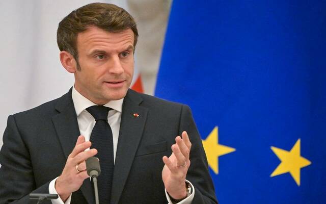 الرئيس الفرنسي إيمانويل ماكرون