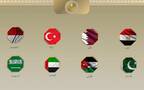 أعلام دول المشاركة في البيان